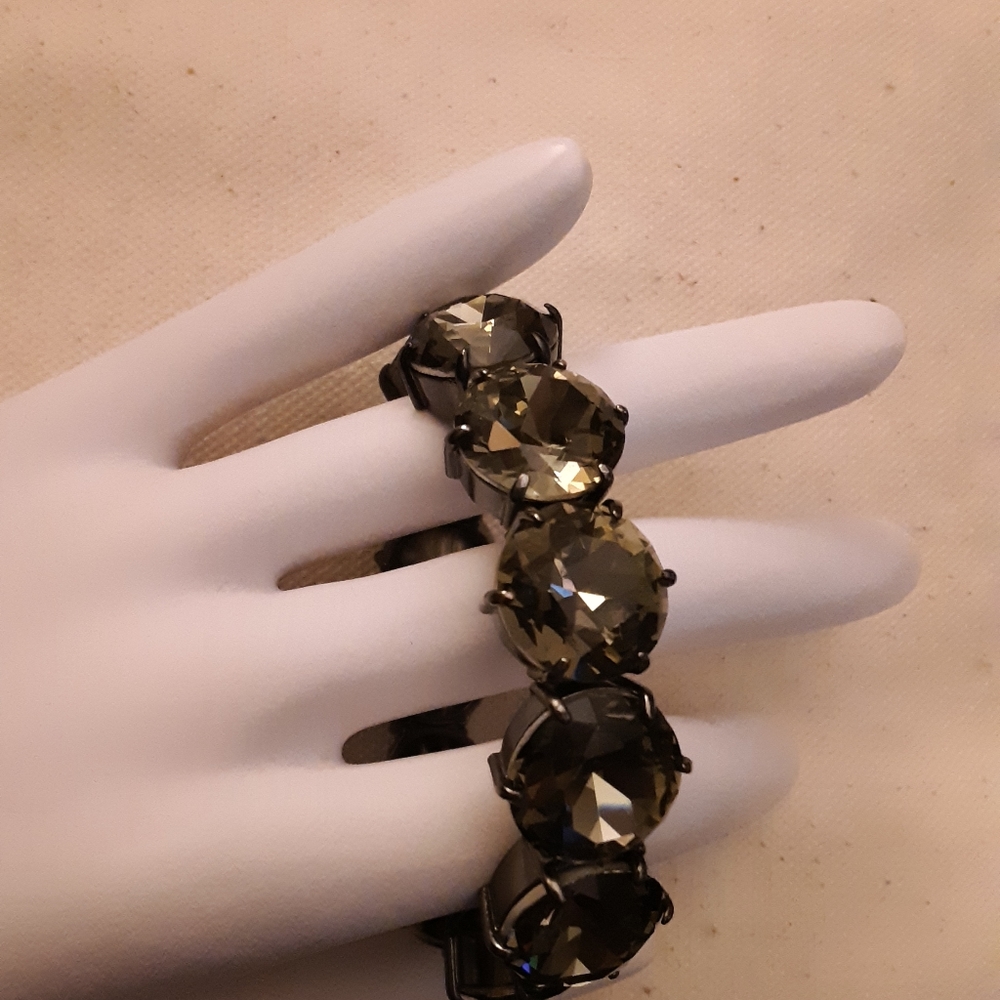 J. CREW Rhinestone, Stretch Bracelet.